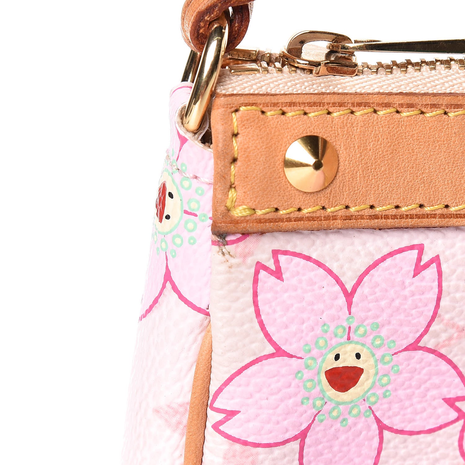 Louis Vuitton Monogram Cherry Blossom Pochette Accessories Pink 10 of 11