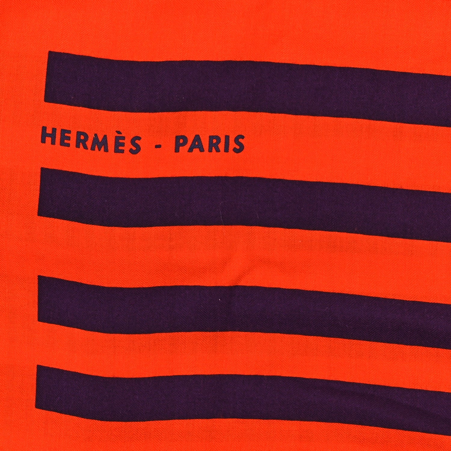 Hermes Cashmere Silk H Au Galop Shawl 140 Vermillon Violet 2 of 3