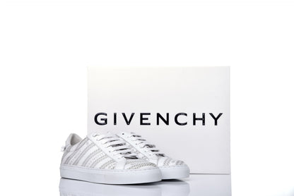 Givenchy Calfskin Logo Chain Print Womens Urban Street Sneakers 36.5 White 9 of 9
