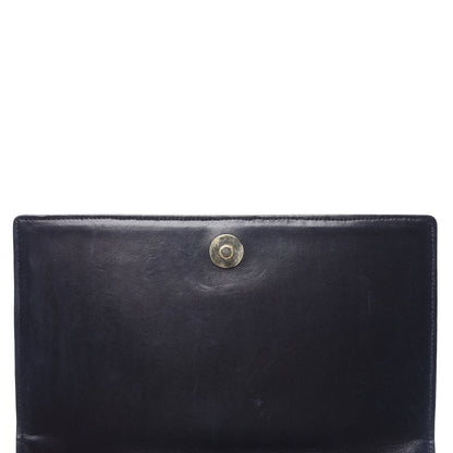 Chanel Lambskin Quilted CC Small Single Flap Navy 10 of 11