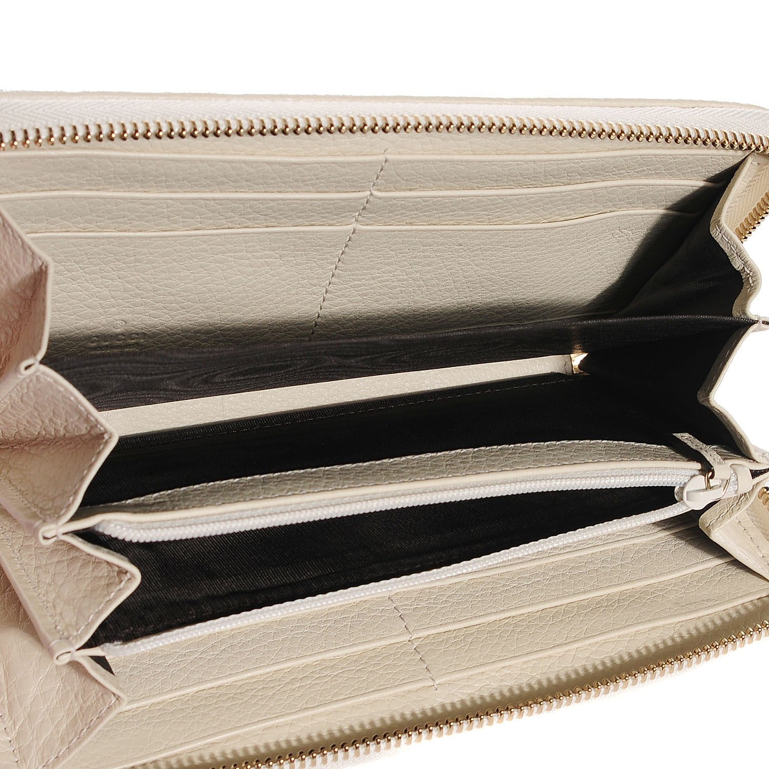 Gucci Monogram Bamboo Tassel Zip Around Wallet Off White 14 of 16