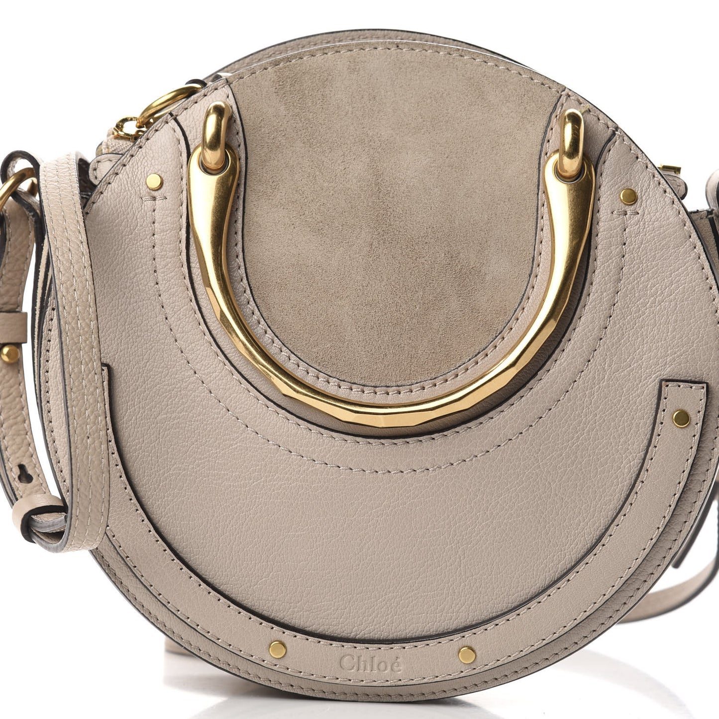 Calfskin Suede Small Pixie Bag Motty Grey
