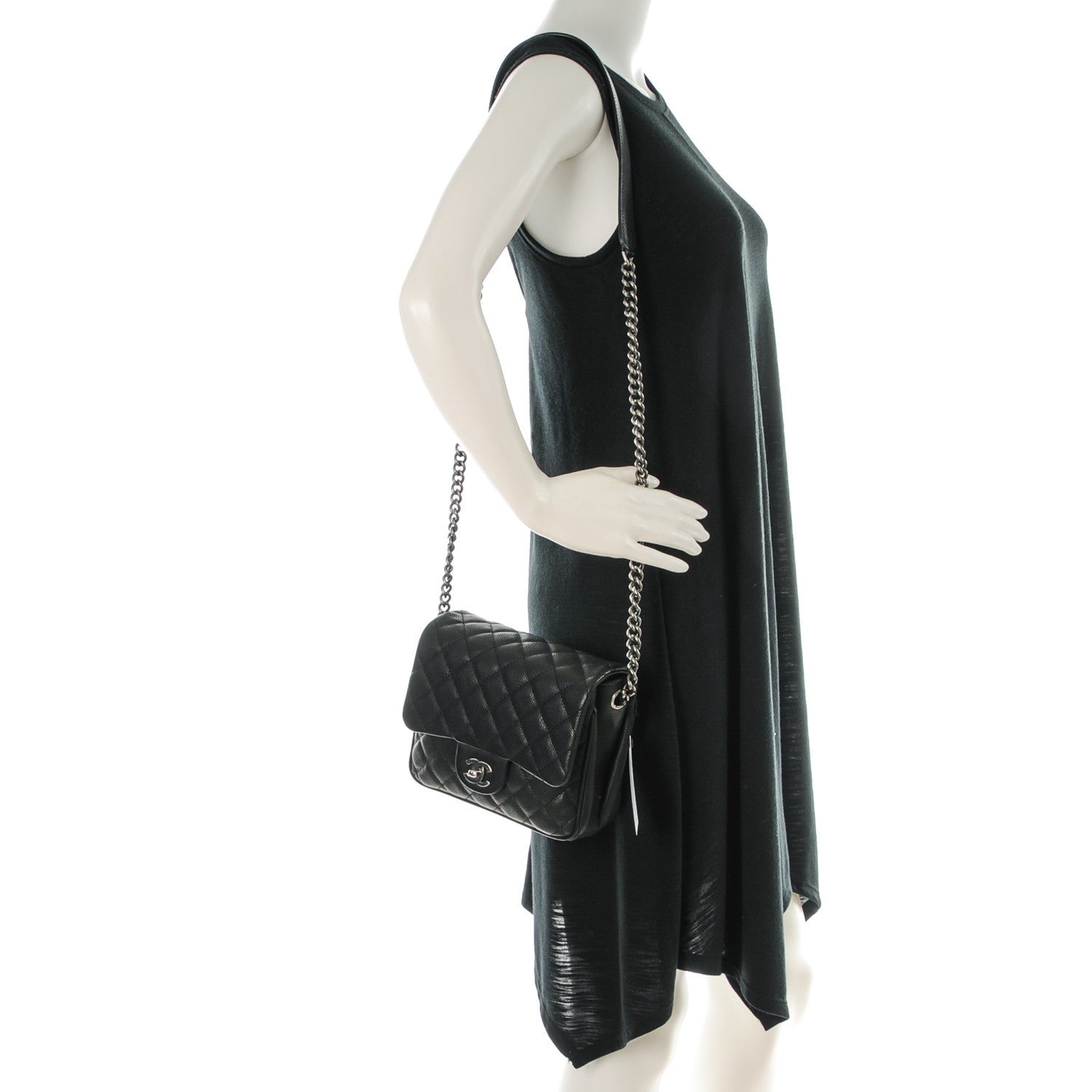 Chanel Caviar Quilted Small Rock In Rome Flap Black 2 of 8