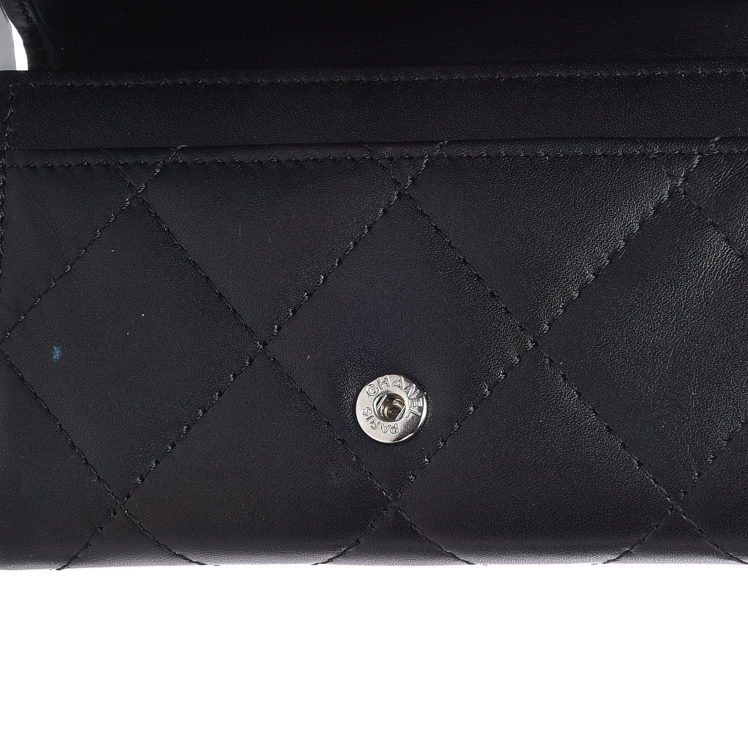Chanel Calfskin Quilted Cambon Business Card Holder Black 13 of 15