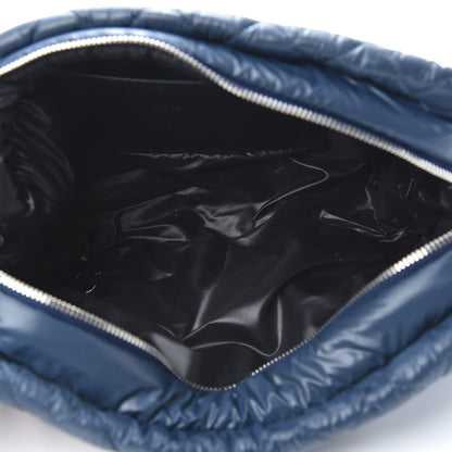 Chanel Nylon Quilted Cocoon Cosmetic Case Dark Blue 5 of 8