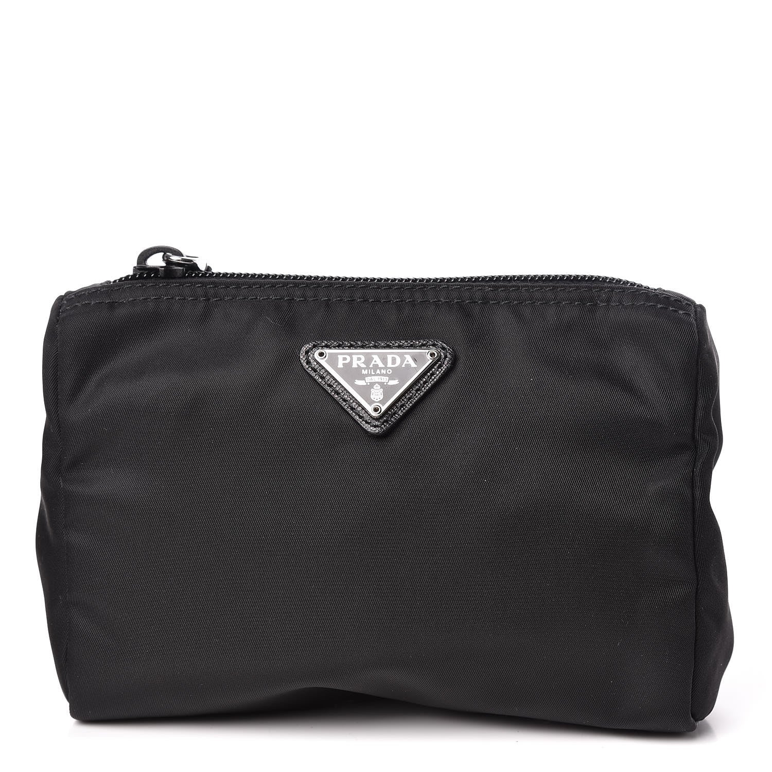 Prada Nylon Vela Cosmetic Pouch Black 1 of 12