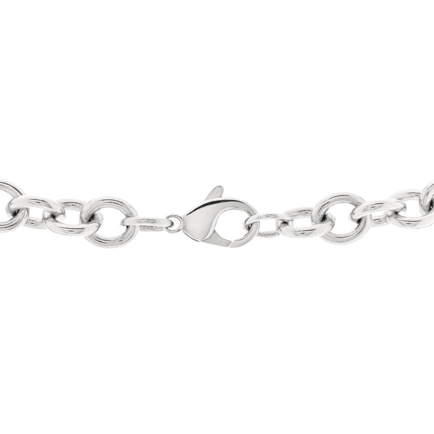 Sterling Silver Heart Tag Necklace