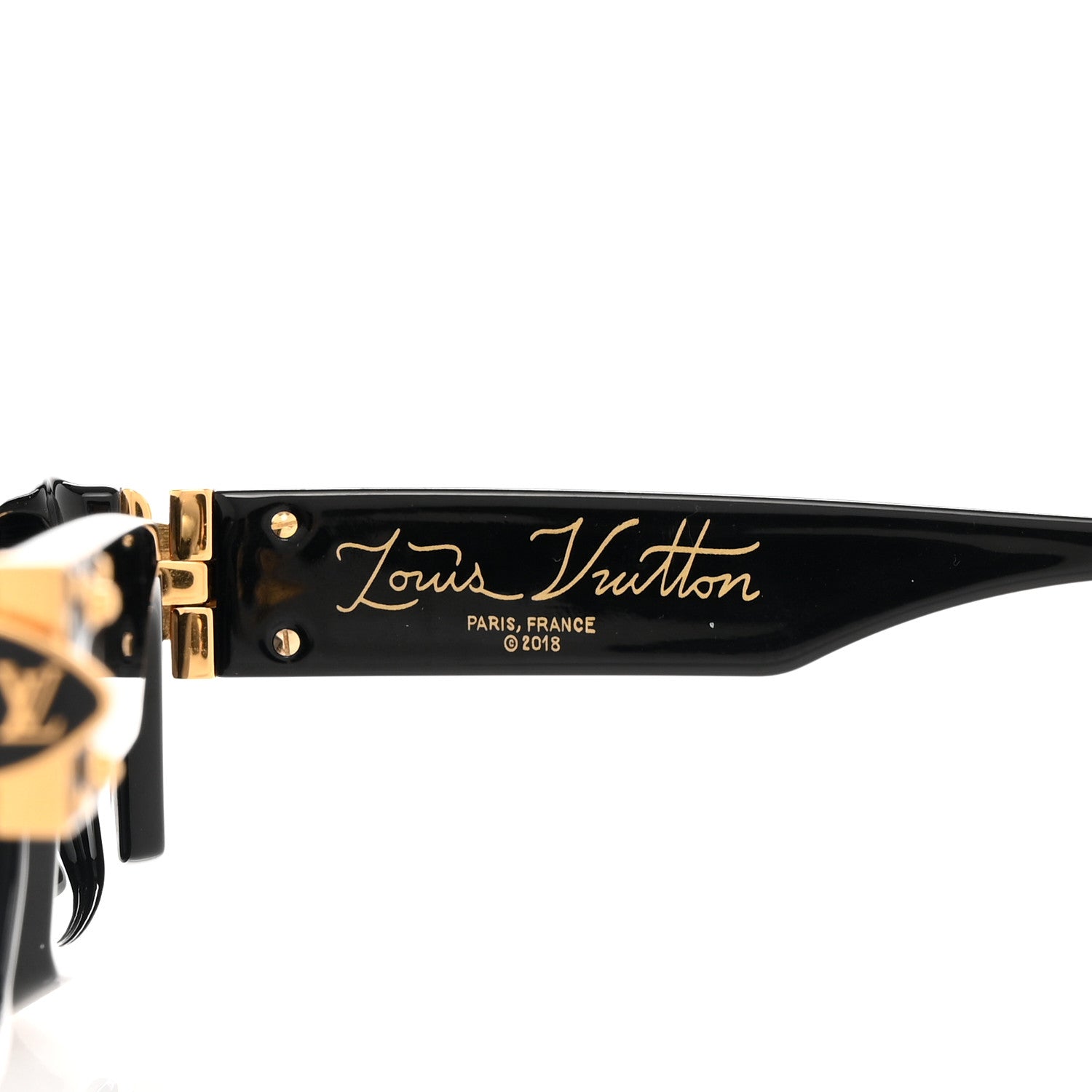 Louis Vuitton Acetate 1.1 Millionaires Sunglasses Z1165E Black 5 of 9
