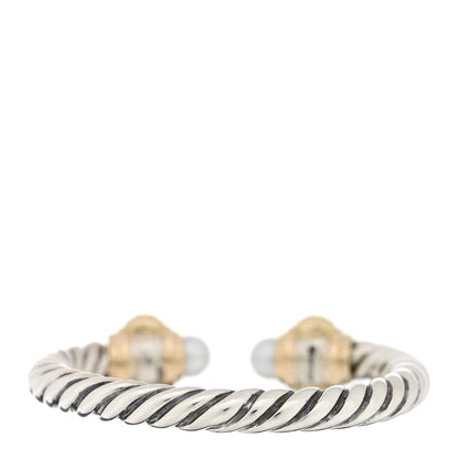 David Yurman Sterling Silver 14K Yellow Gold Diamond Freshwater Cultured Pearl Renaissance Ring 49 5 3 of 5
