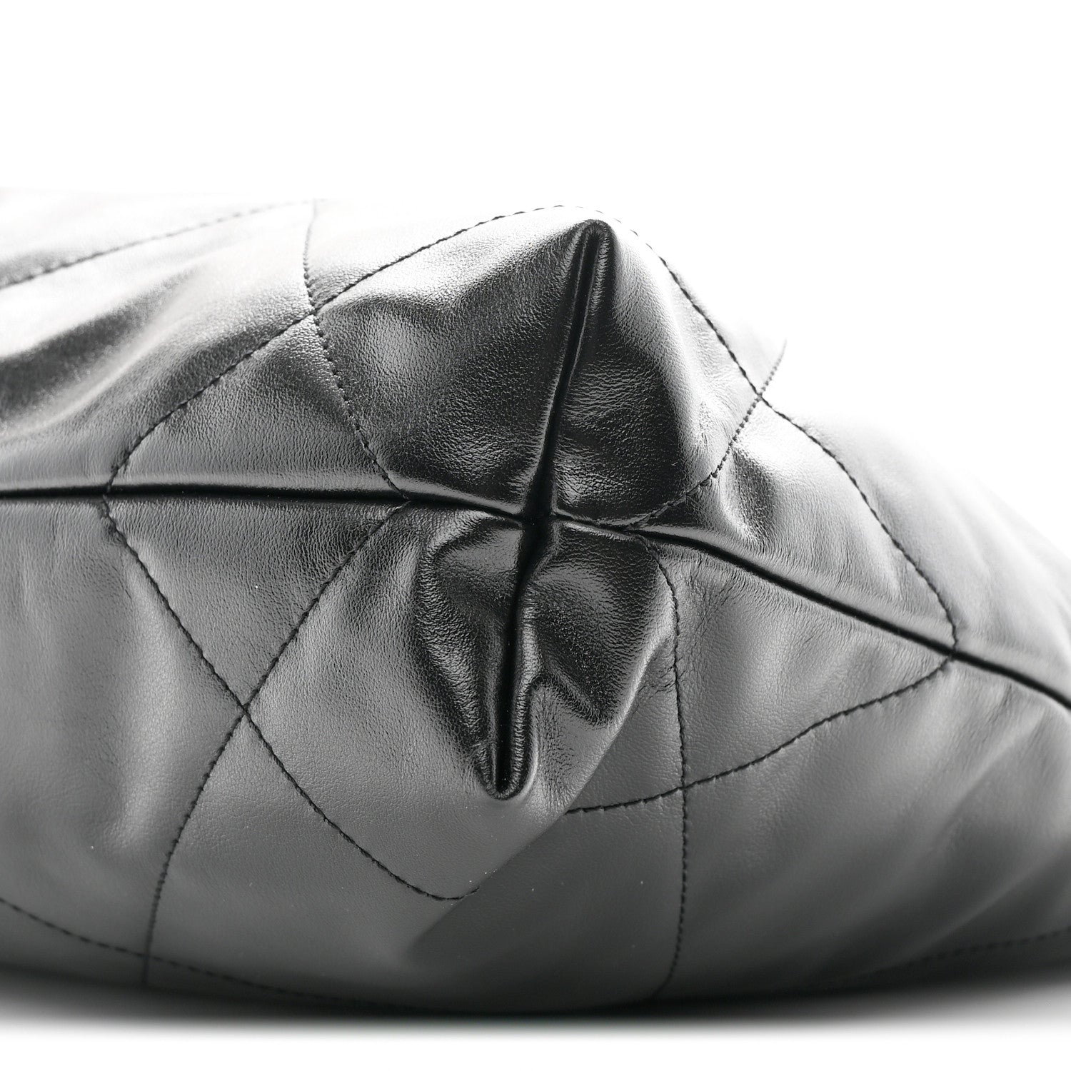 Chanel Shiny Calfskin Quilted Small Chanel 22 Black 12 of 13