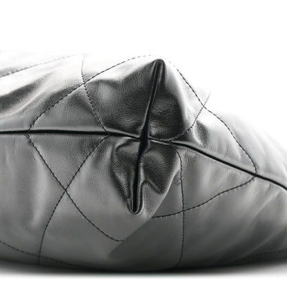 Chanel Shiny Calfskin Quilted Small Chanel 22 Black 12 of 13