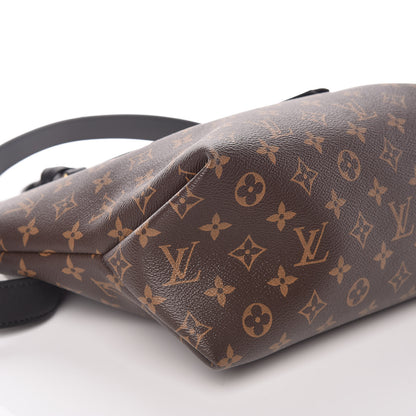 Louis Vuitton Monogram Flower Zipped Tote MM Black 6 of 11