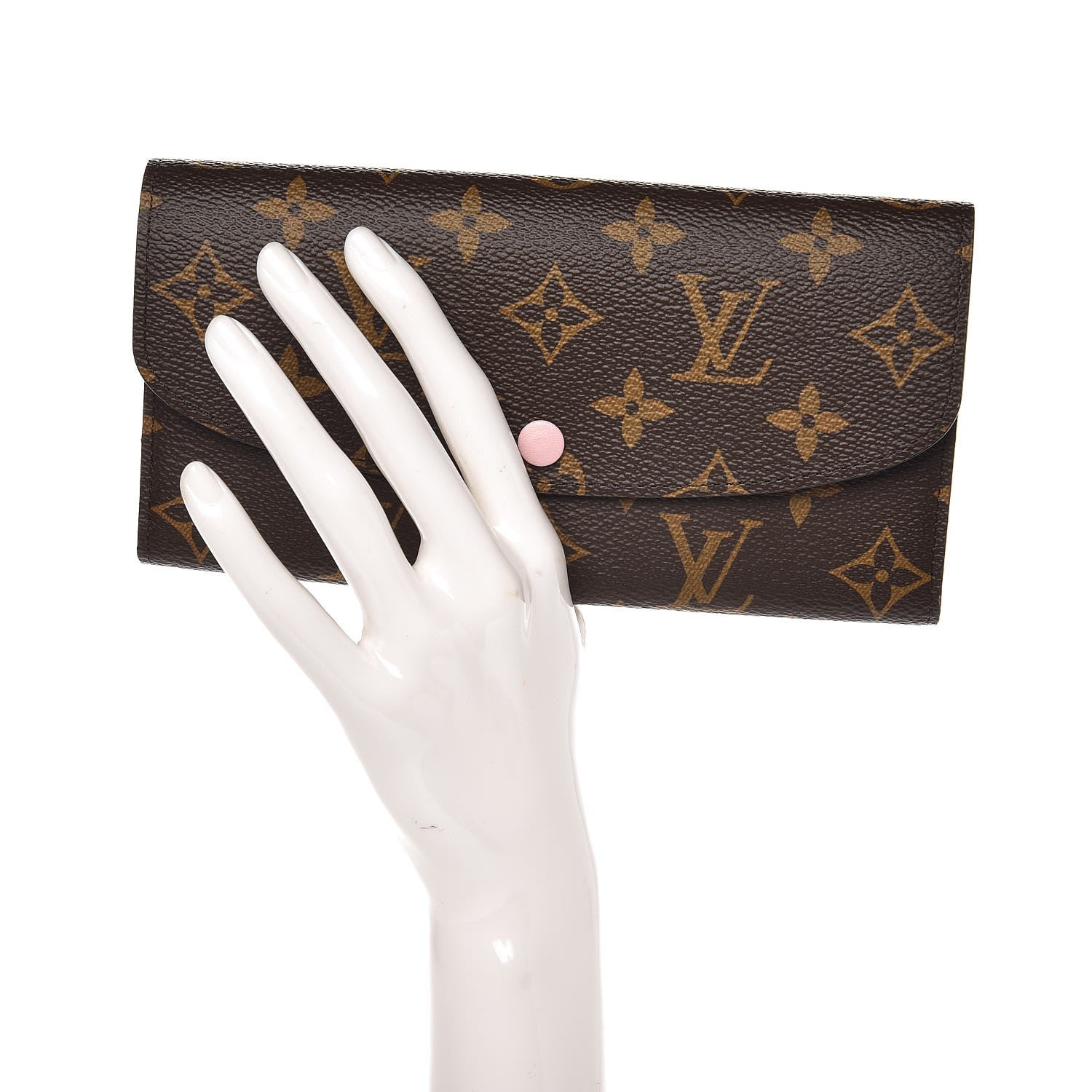 Louis Vuitton Monogram Emilie Wallet Rose Ballerine 2 of 6