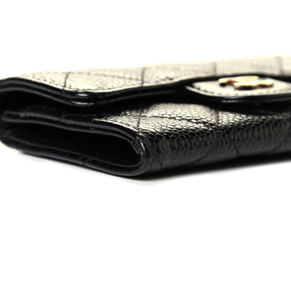 Chanel Caviar Quilted Flap Card Holder Black 5 of 6