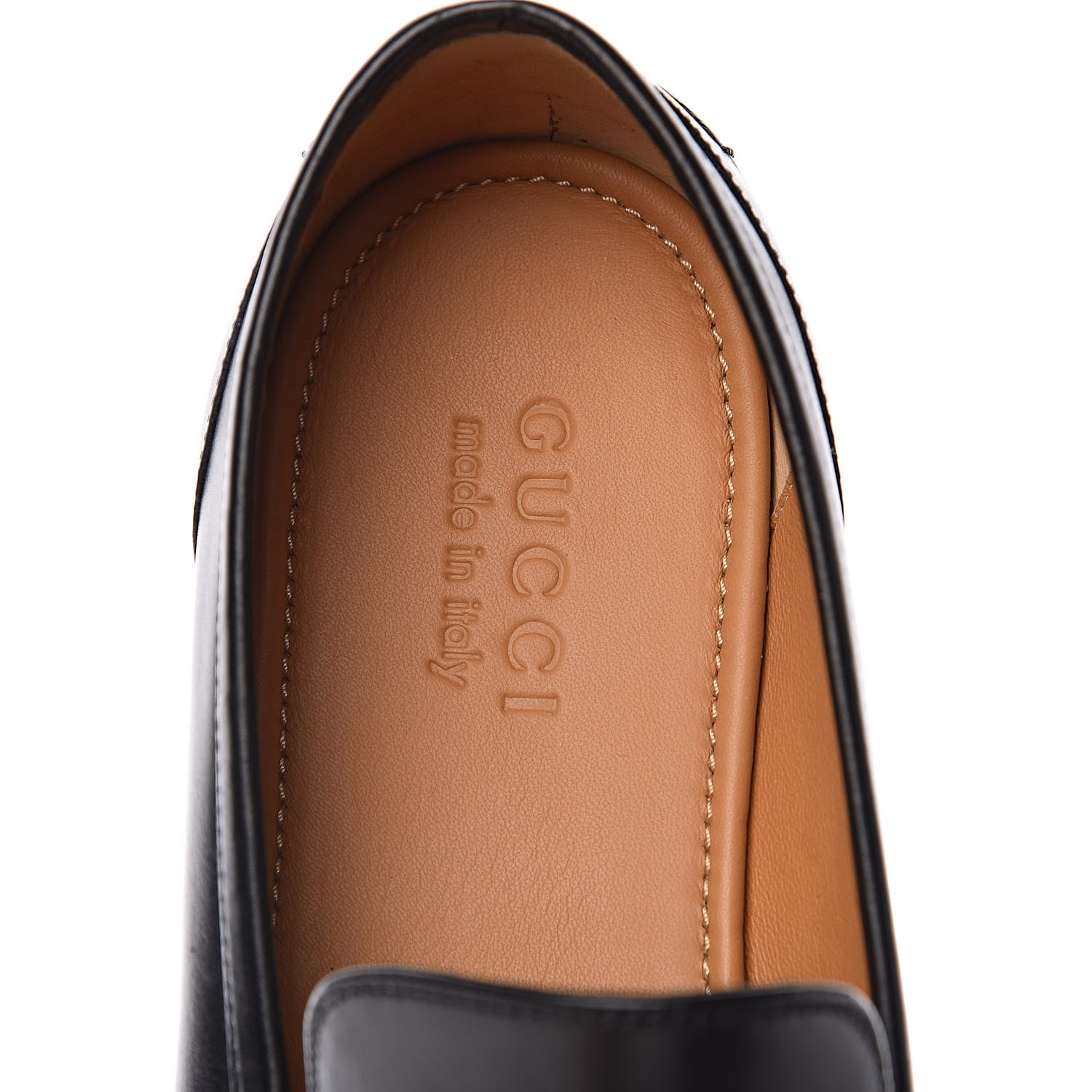 Gucci Calfskin Horsebit Mens Jordaan Loafers 9.5 Black 6 of 10