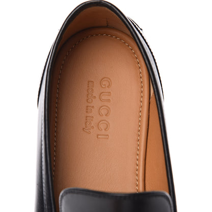 Gucci Calfskin Horsebit Mens Jordaan Loafers 9.5 Black 6 of 10