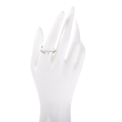Cartier 18K White Gold 3.5mm LOVE Wedding Band Ring 63 10.25 2 of 4