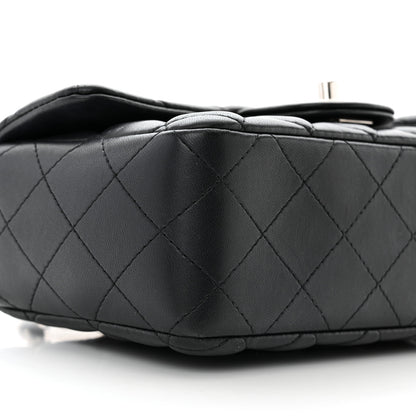 Chanel Lambskin Quilted Mini Rectangular Flap Black 9 of 10