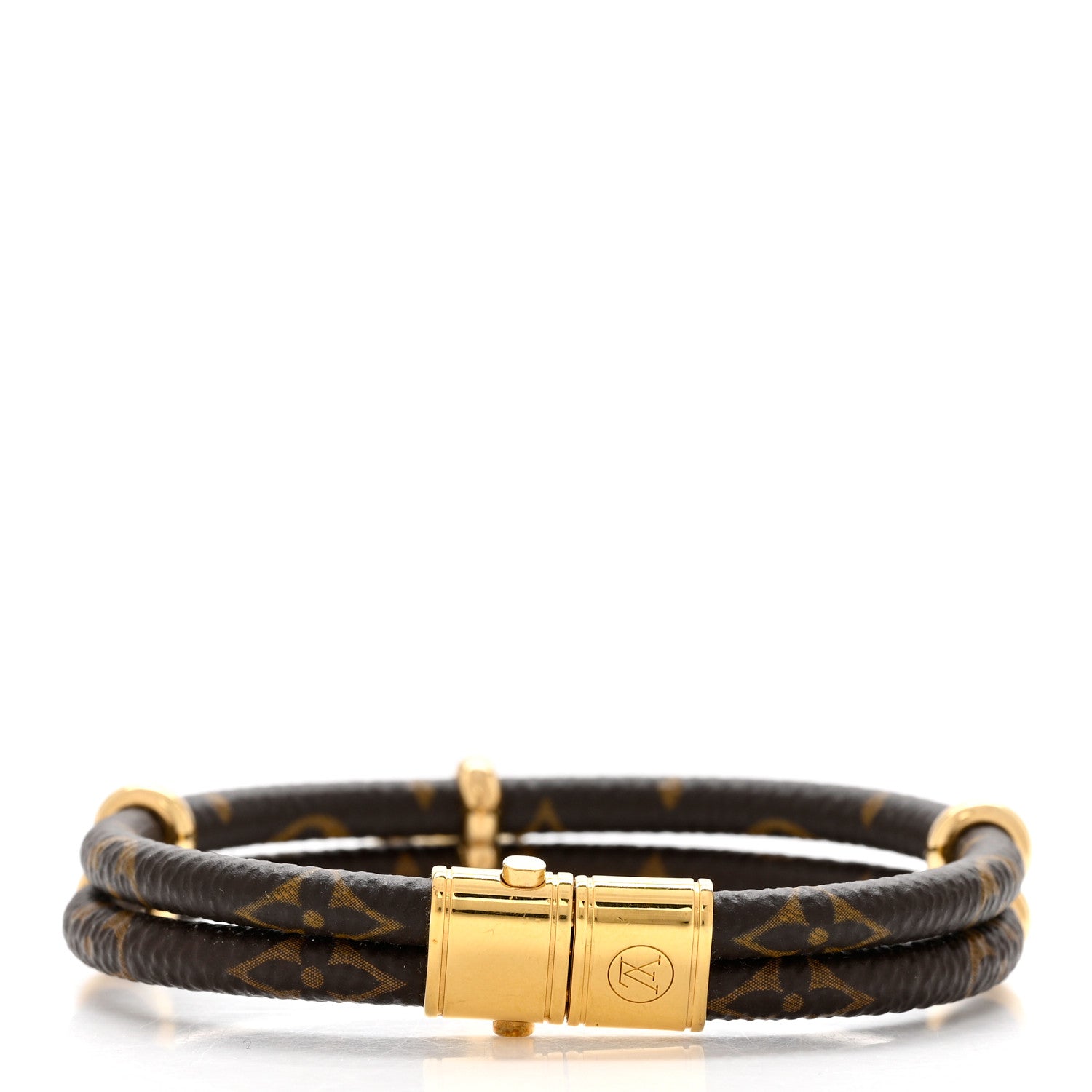 Louis Vuitton Monogram Keep It Twice Bracelet 17 3 of 4
