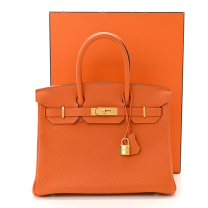 Hermes Togo Birkin 30 Orange 12 of 12