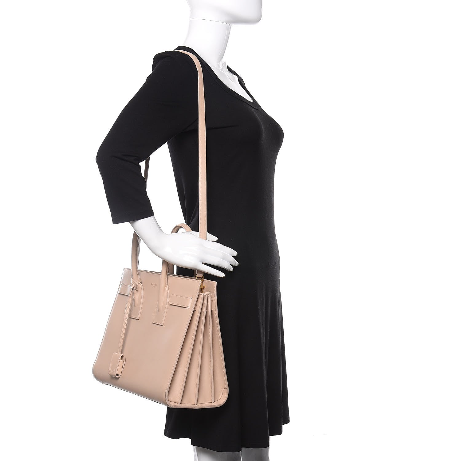Saint Laurent Calfskin Small Sac De Jour Nude Powder 2 of 12