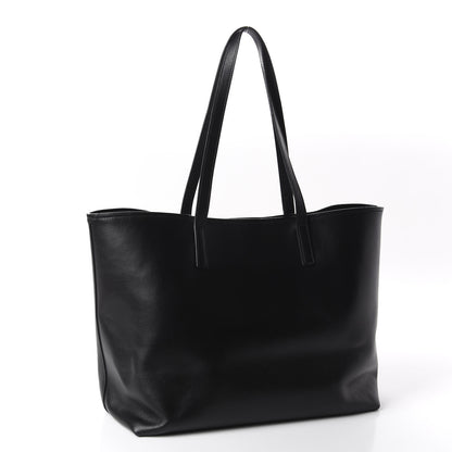 Prada City Calf Front Pocket Large Shopping Tote Black 2 of 9