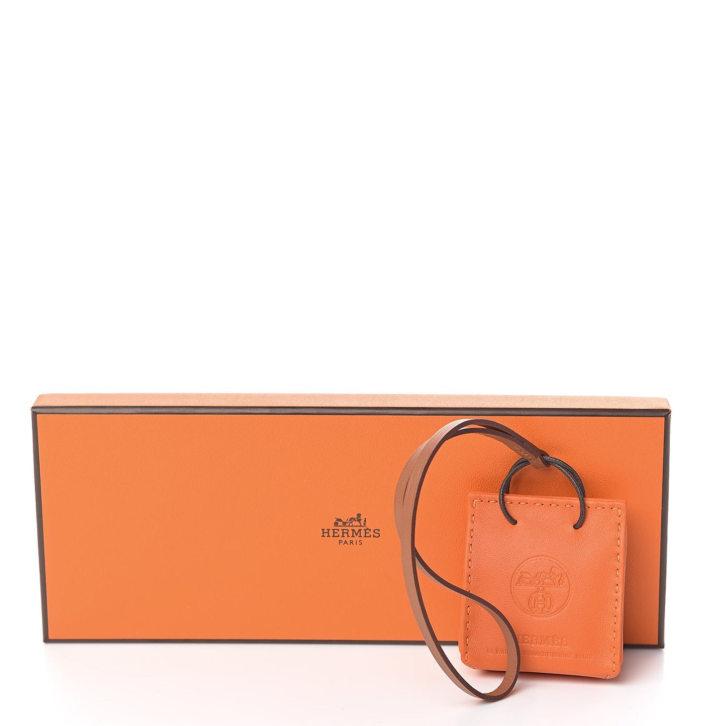 Milo Lambskin Swift Shopping Bag Charm Feu Gold