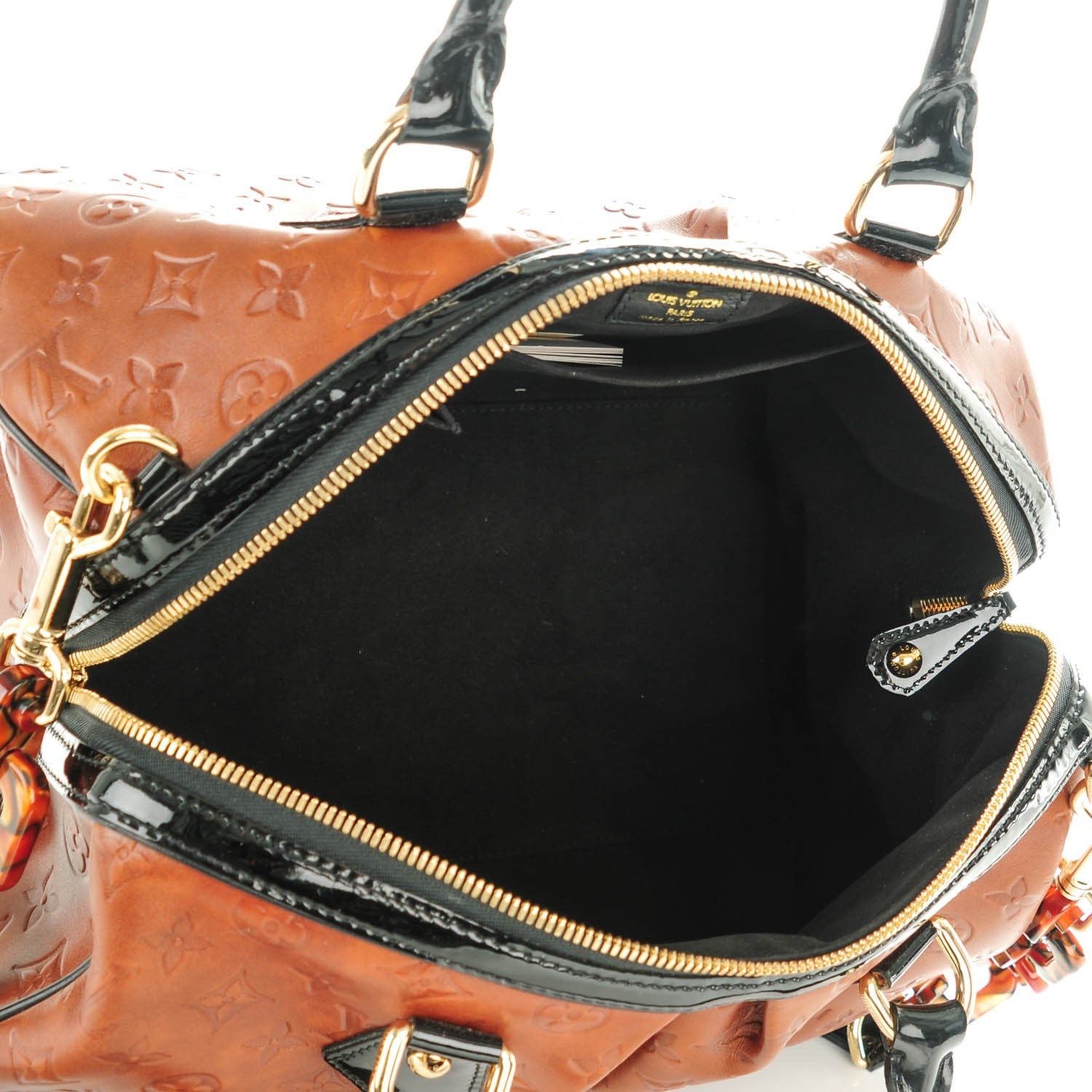 Louis Vuitton Cuir Embossed Monogram Stephen Bag Fauve 5 of 7