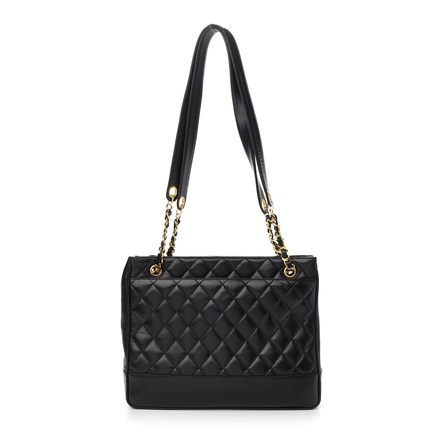 Chanel Lambskin Quilted Shoulder Bag Black 1 of 8