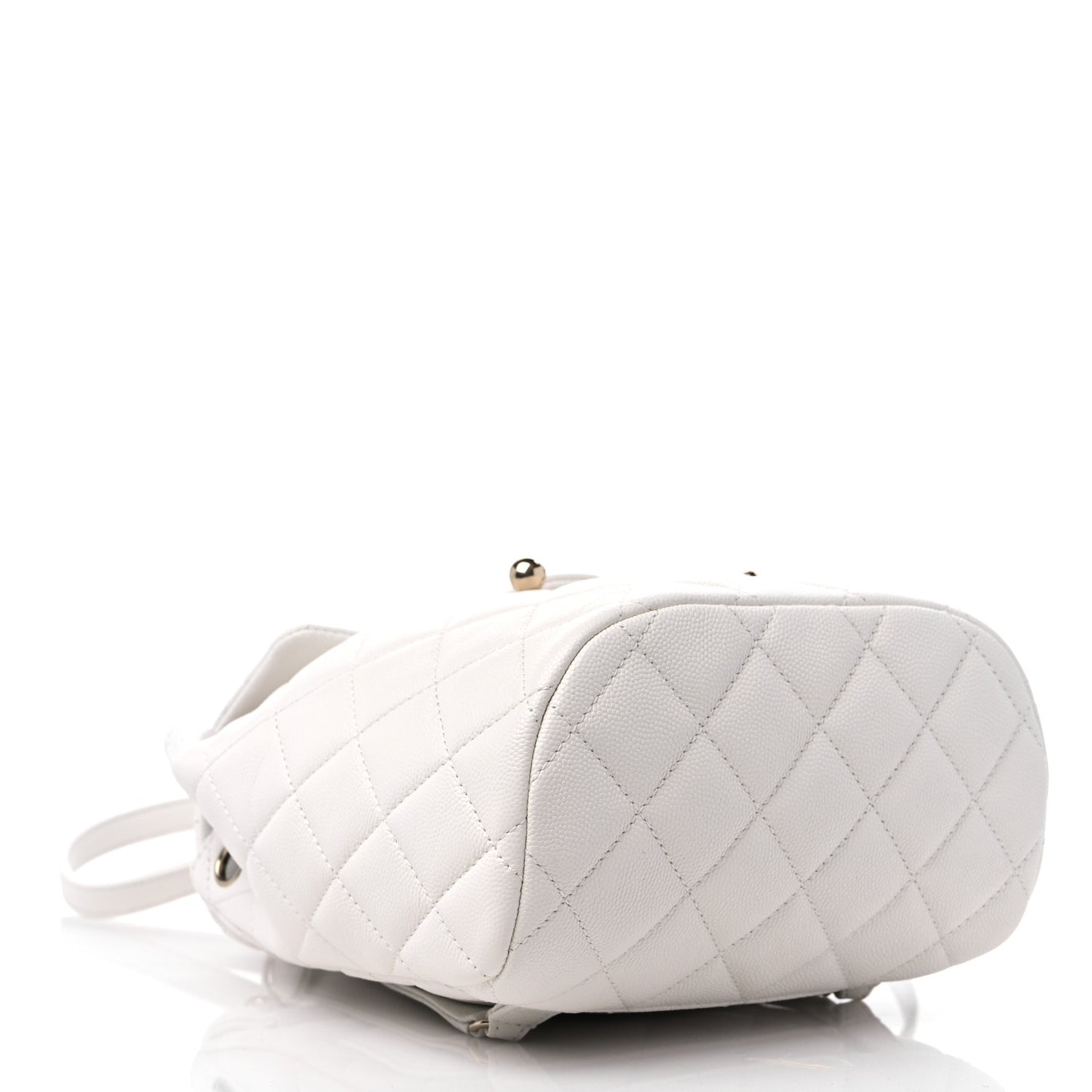 Caviar Quilted Mini Urban Spirit Backpack White