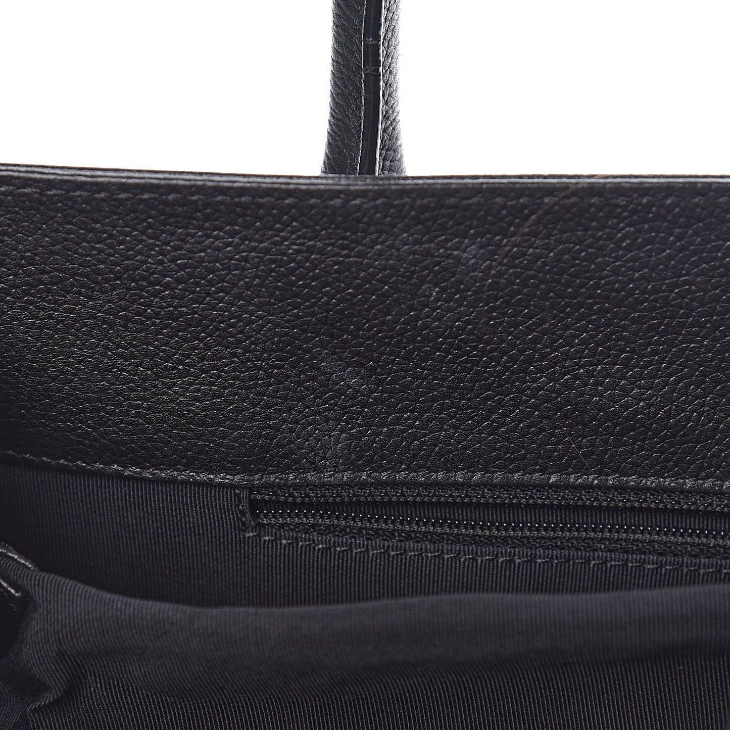 Calfskin Small Cerf Executive Shopper Tote Black