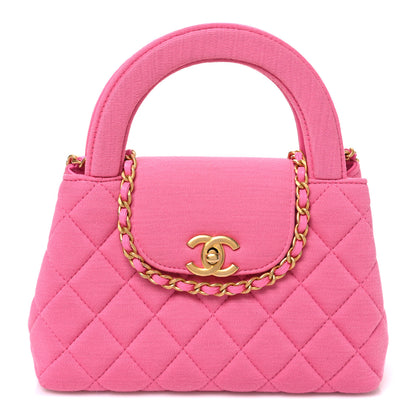 Chanel Jersey Quilted Nano Kelly Shopper Pink 1 of 10