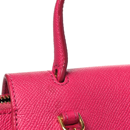 Celine Grained Calfskin Nano Belt Bag Raspberry 12 of 14