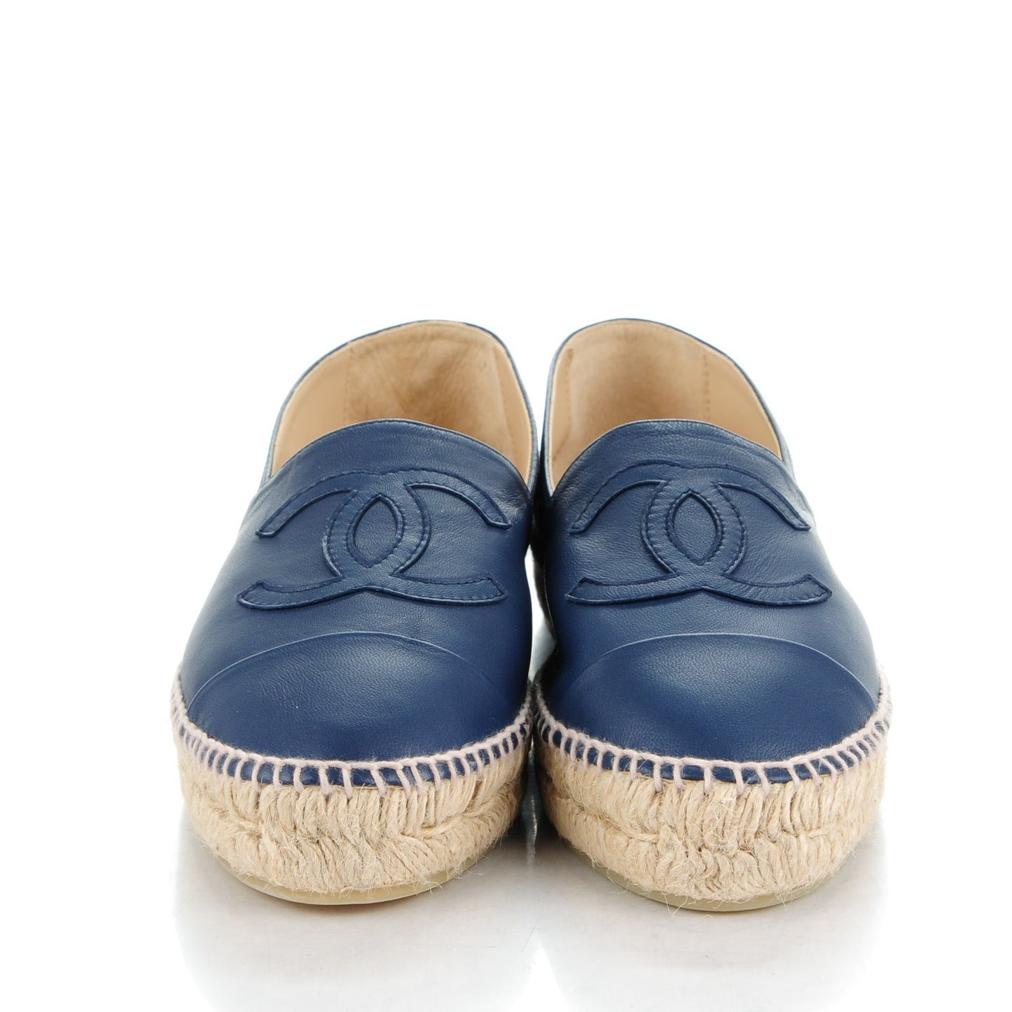 Lambskin CC Espadrilles 39 Dark Navy