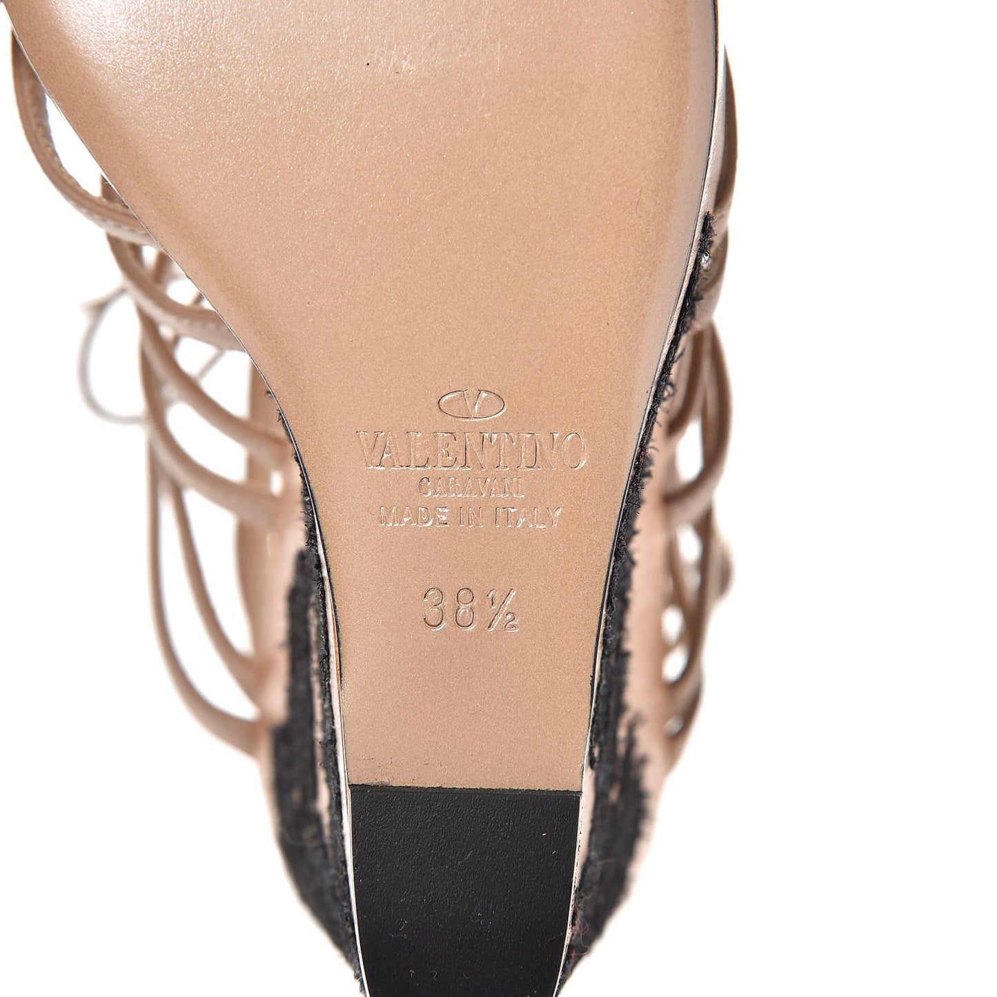 Calfskin Lace Applique Wood Wedge Sandals 38.5 Poudre