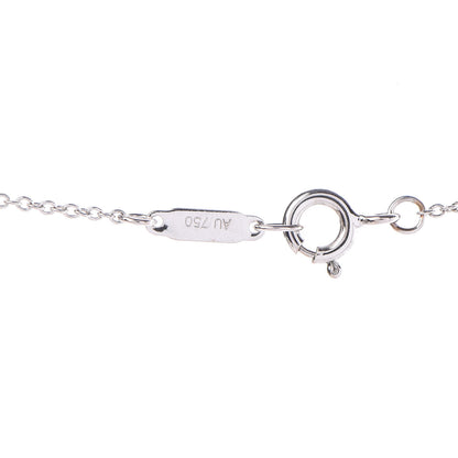 Tiffany 18K White Gold Diamond Metro Oval Pendant Necklace 6 of 7