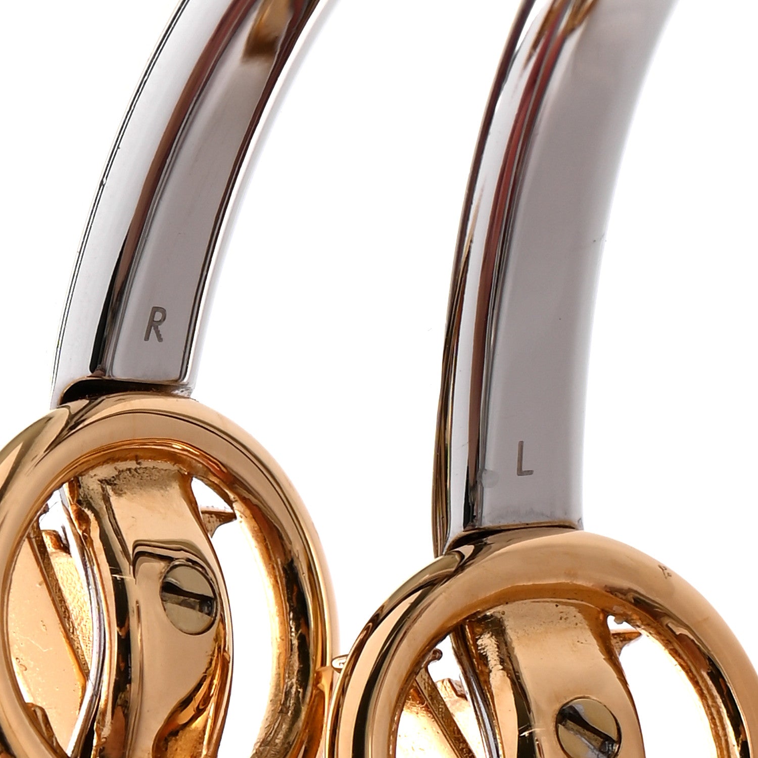 Louis Vuitton My LV Hoop Earrings Silver 4 of 5