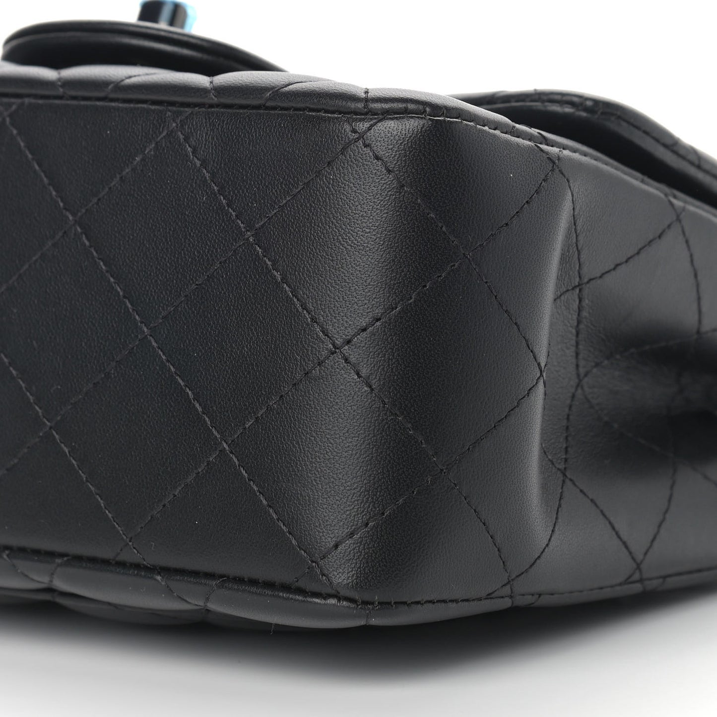 Lambskin Quilted Mini Square Flap So Black