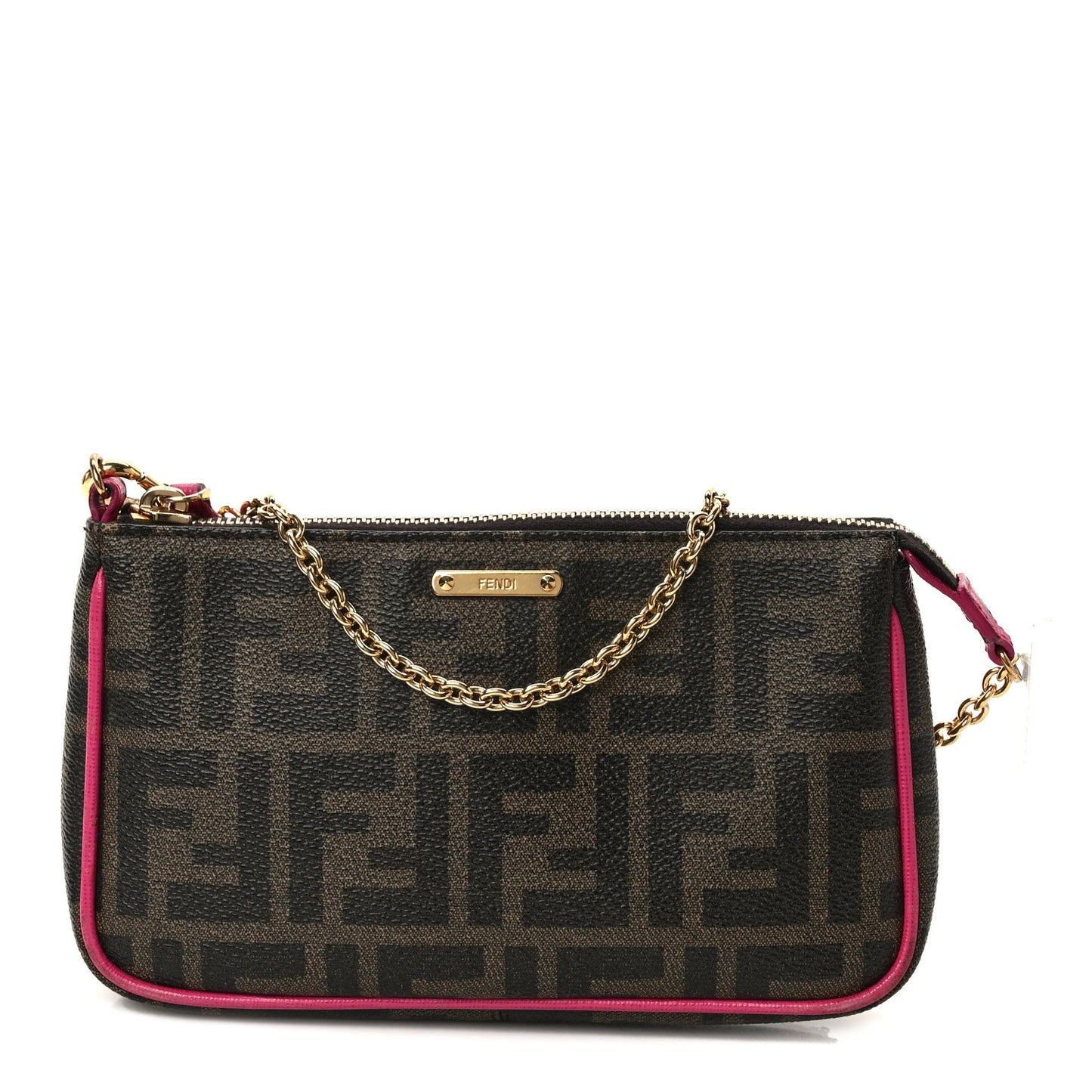 Zucca Spalmati Vitello Elite Pochette Tobacco Ciclamino
