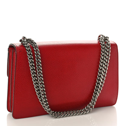Gucci Dollar Calfskin Swarovski Crystal Small Dionysus Shoulder Bag Hibiscus Red 3 of 11
