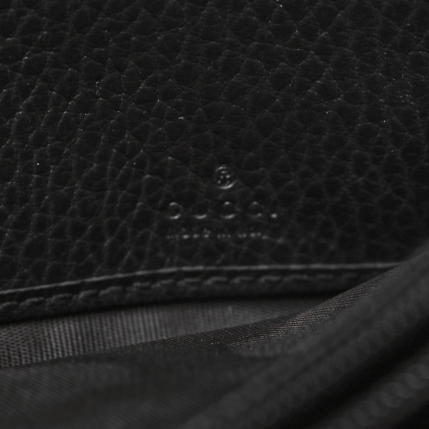 Gucci Dollar Calfskin GG Marmont Continental Wallet Black 6 of 8