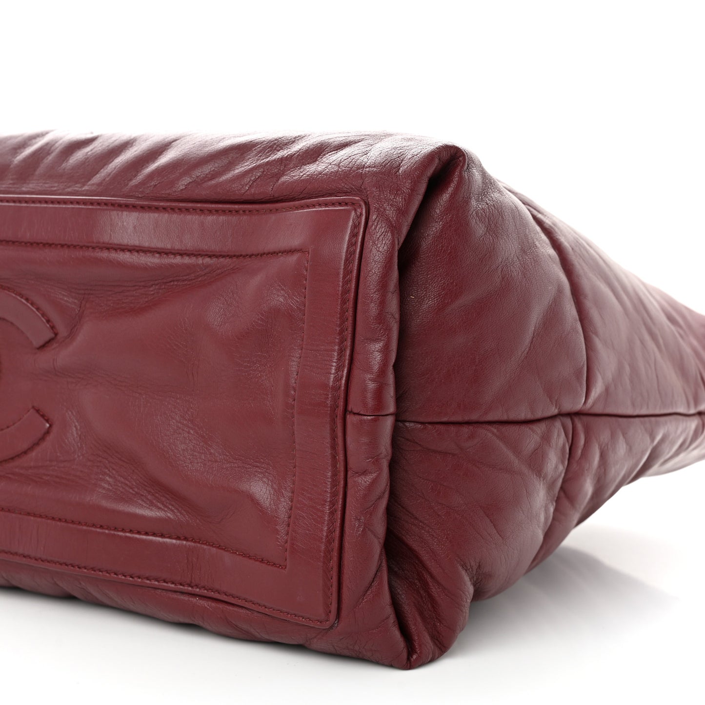 Lambskin Quilted Medium Coco Cocoon Reversible Tote Black