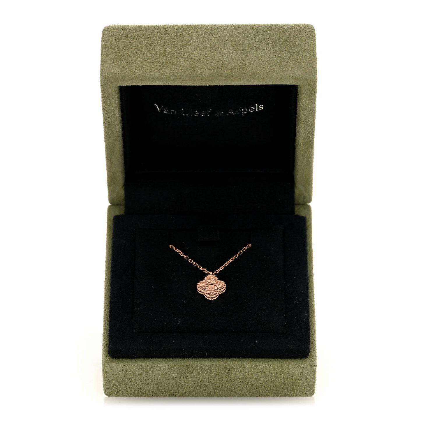 18K Rose Gold Sweet Alhambra Pendant Necklace