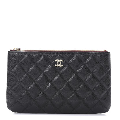 Chanel Caviar Quilted Cosmetic Case Black 1 of 8