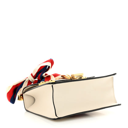Gucci Calfskin Mini Sylvie Chain Shoulder Bag White 4 of 11