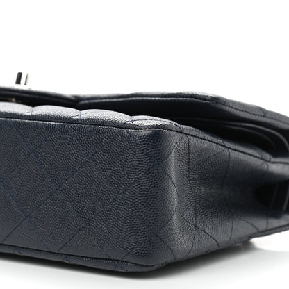 Chanel Caviar Quilted Medium Double Flap Navy 12 of 12
