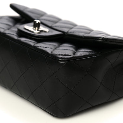 Chanel Lambskin Quilted Mini Rectangular Flap Black 10 of 14