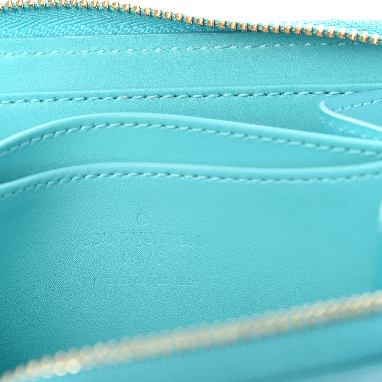 Louis Vuitton Vernis Zippy Coin Purse Blue Lagon 7 of 7