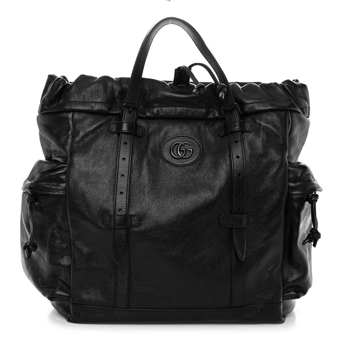 Piuma Lux Energy Monochrome Double G Drawstring Tote Black
