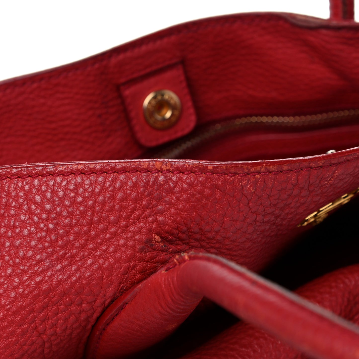 Vitello Daino Tote Rosso